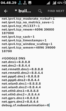 changing dns on android build prob