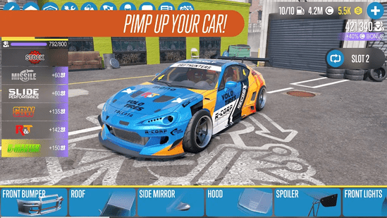 carx drift racing 2 mod apk free shopping