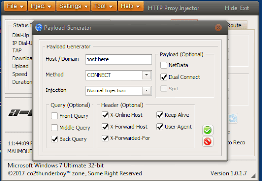 create http injector payload