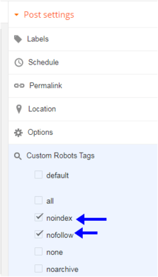 enable custom robots header tags on posts