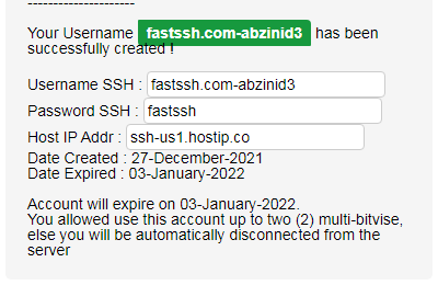 fast ssh account USA server