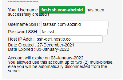 fast ssh premium account - de