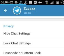 hide chats on telegram
