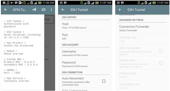 kpn tunnel vpn connected ssh tunneling