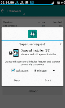 Xposed installer requests root permission